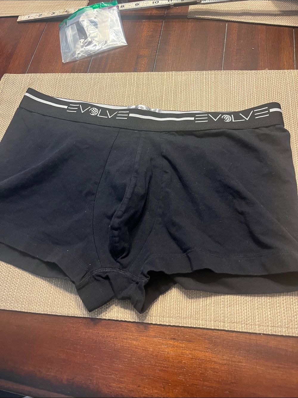 REVOLVE Black Men's Boxer Briefs with Branded Waistband large
